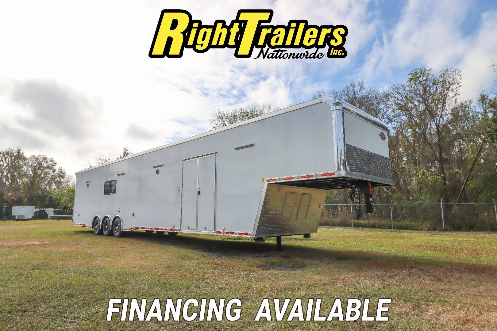 New 2025 Cargo Mate 8.5X48 Gooseneck Race Trailer