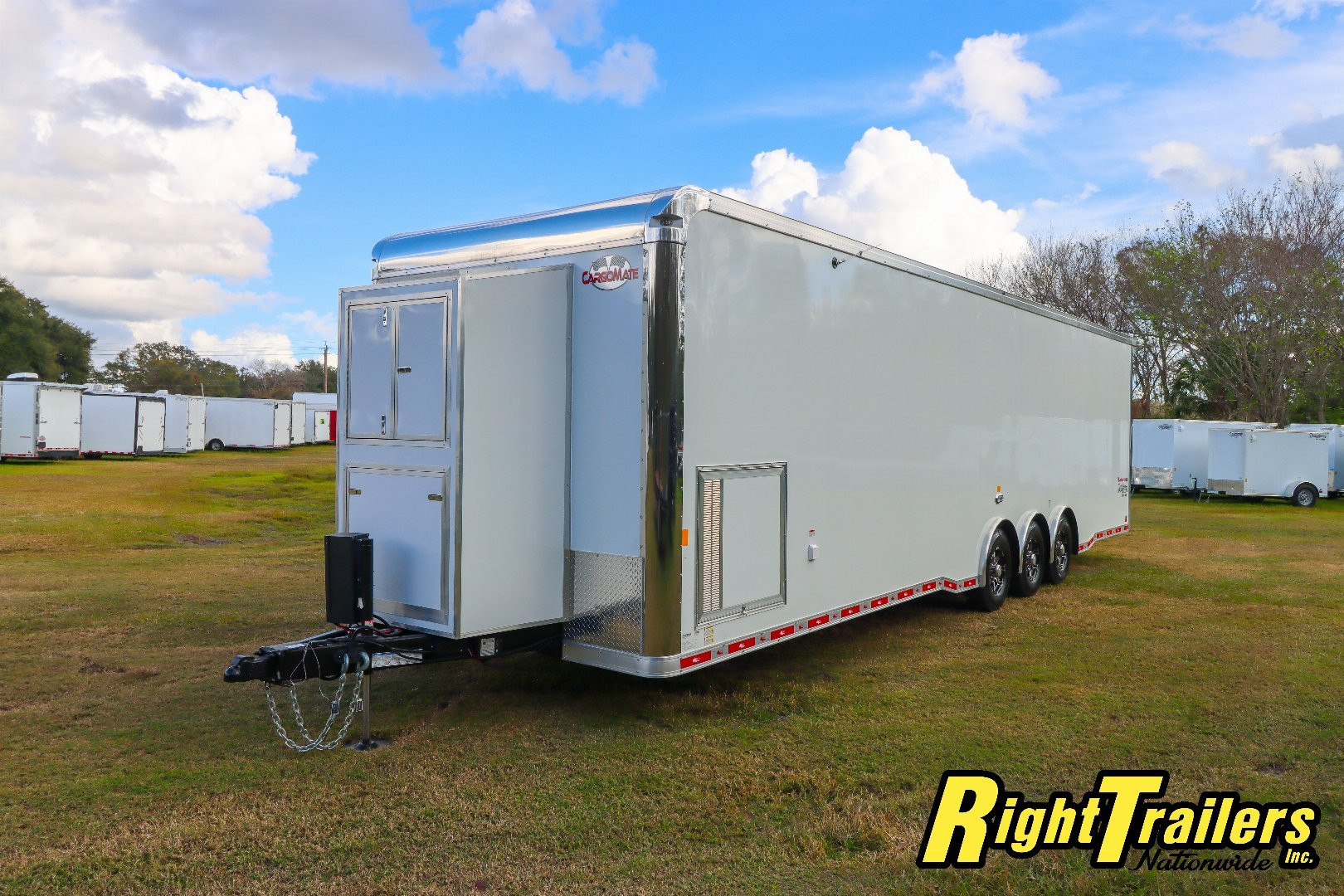 New 2025 Cargo Mate 8.5X34 Race Trailer