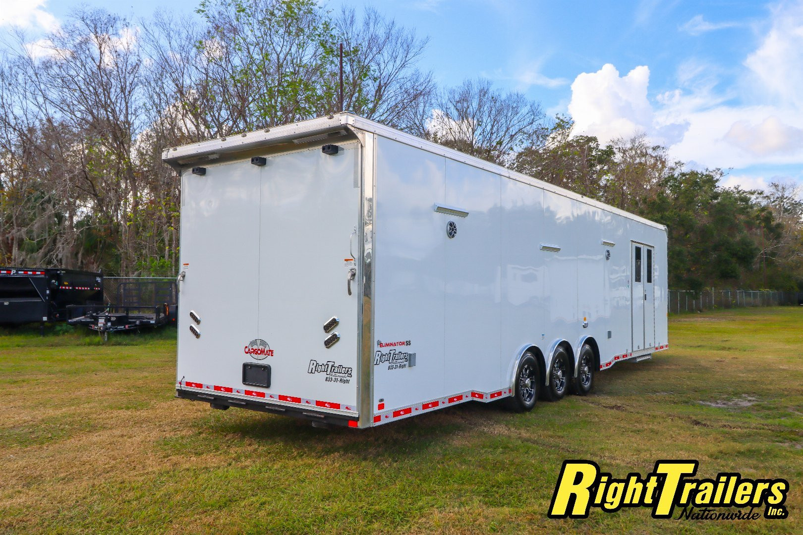 New 2025 Cargo Mate 8.5X34 Race Trailer