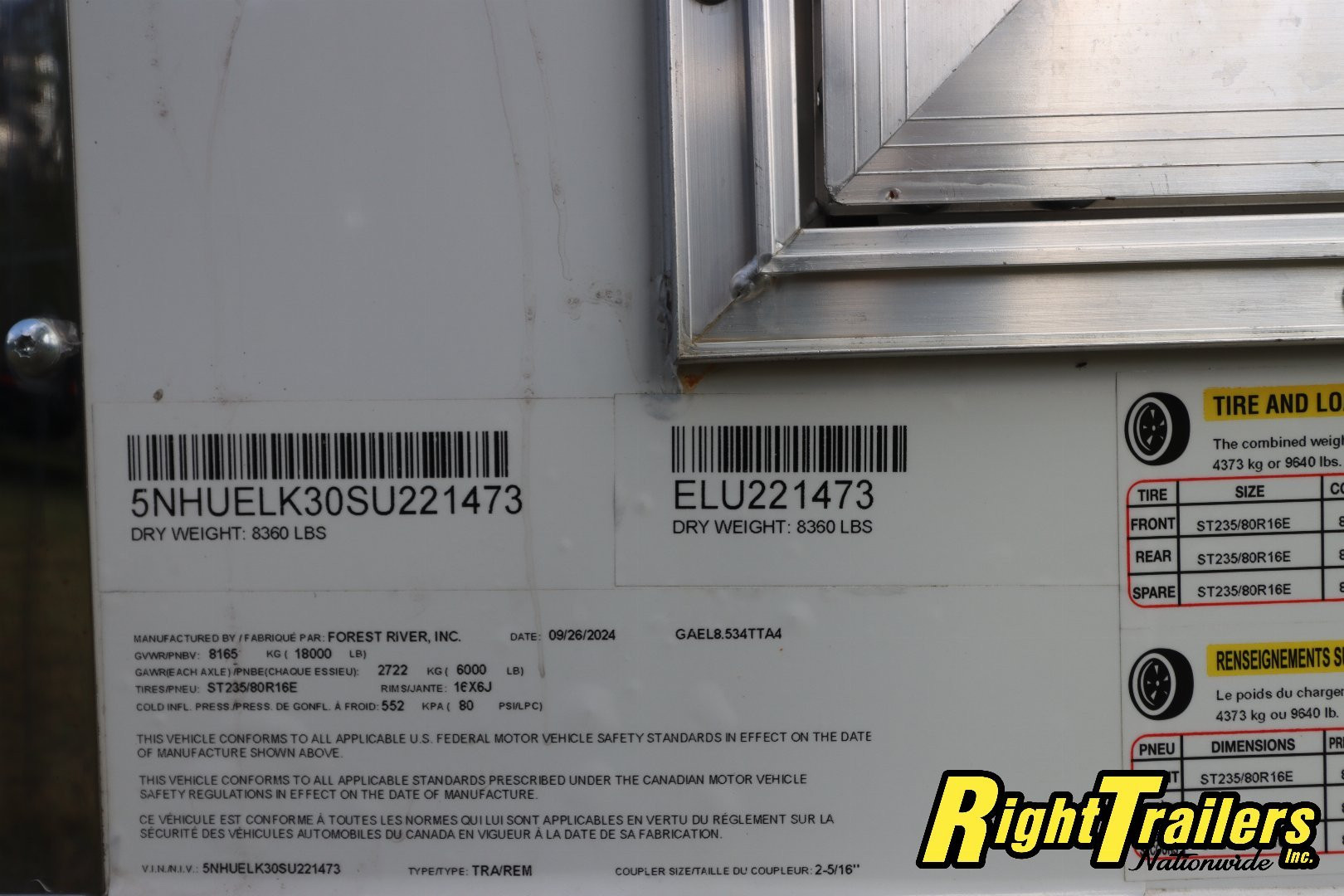 New 2025 Cargo Mate 8.5X34 Race Trailer