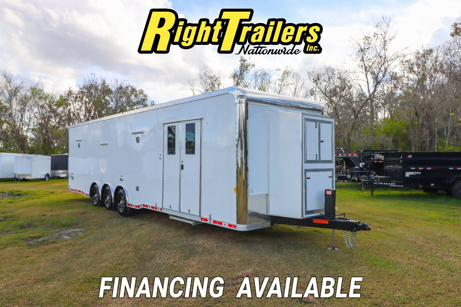 New 2025 Cargo Mate 8.5X34 Race Trailer