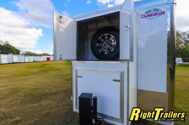 New 2025 Cargo Mate 8.5X34 Race Trailer