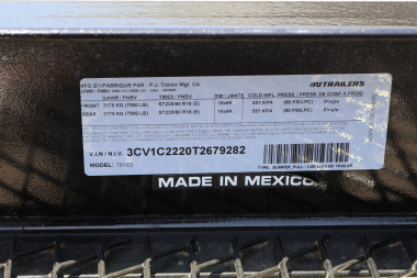 New 2026 PJ Trailers t6162 Tilt Trailer