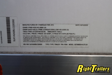 Used 2020 ATC 8.5x24 Race Trailer