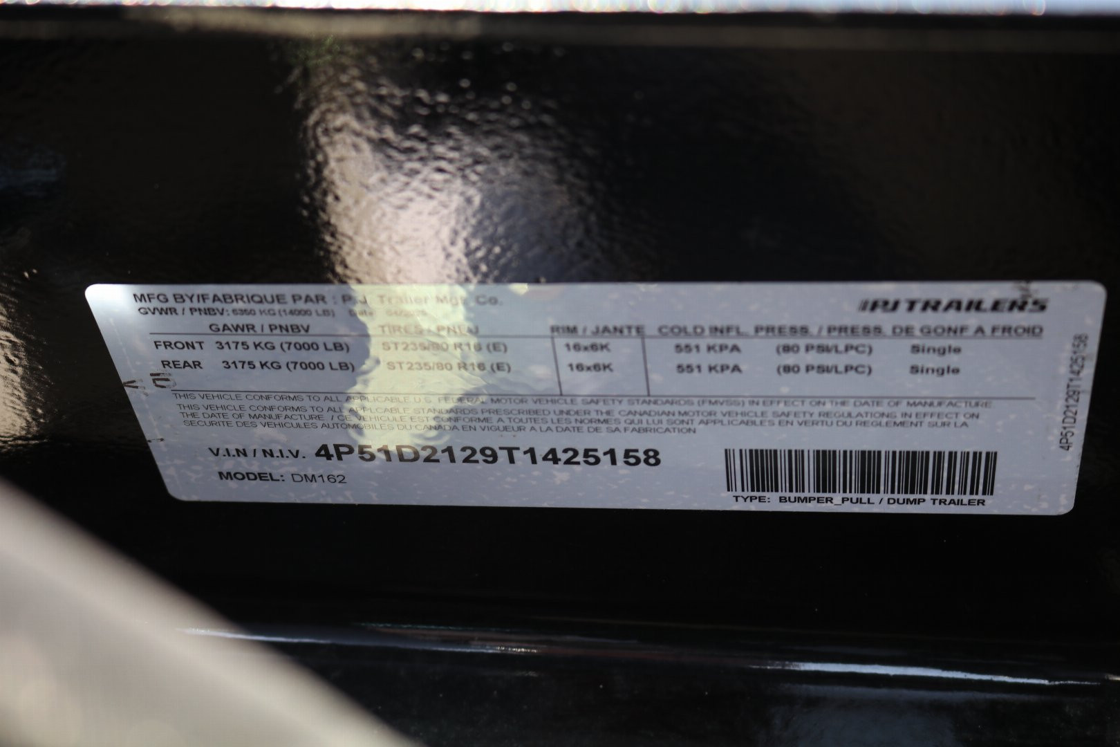 New 2026 PJ Trailers dm162 Dump Trailer