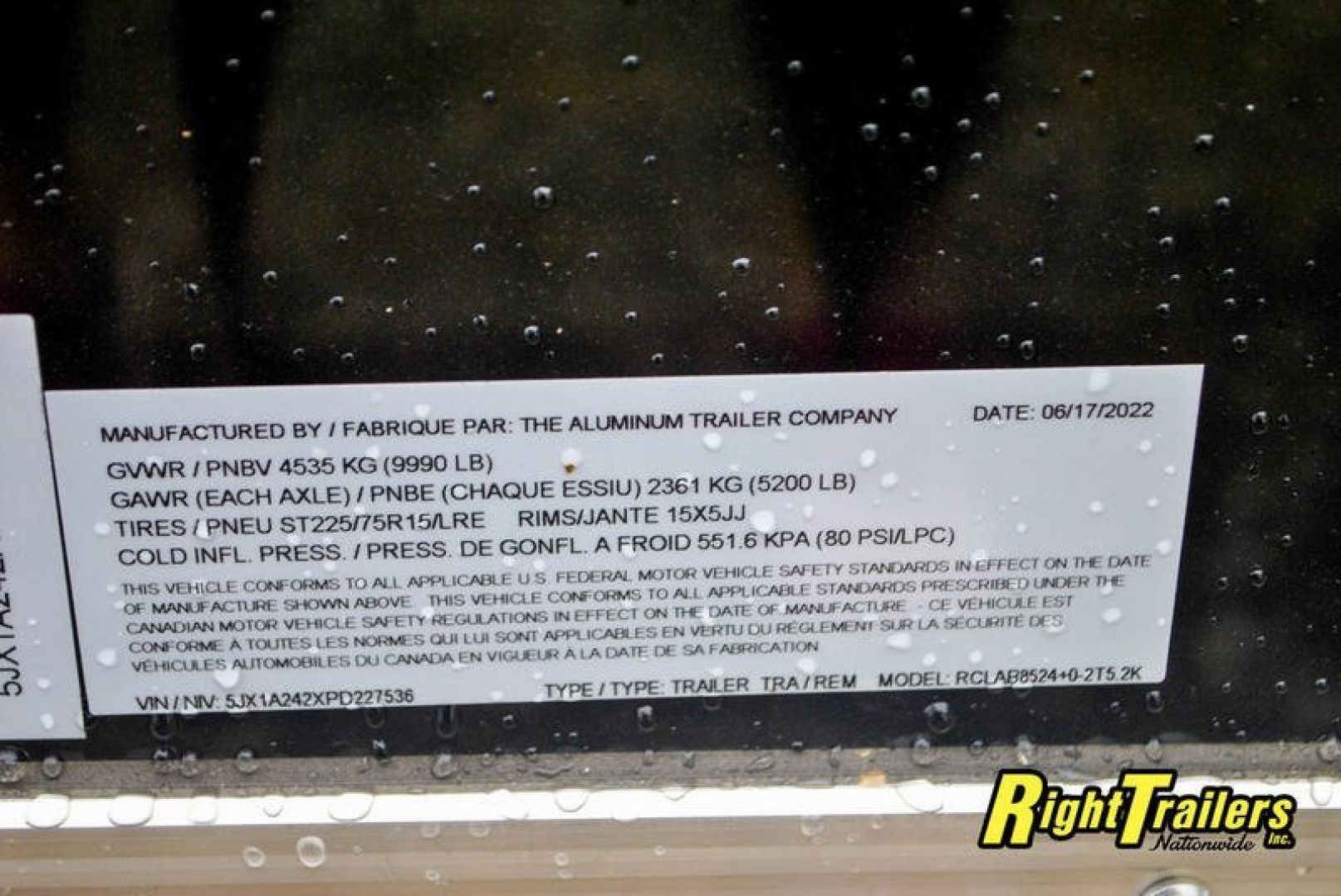 Used 2023 ATC 8.5X24 Car / Racing Trailer