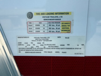 New 2024 VINTAGE 8 X 48 RACE TRAILER