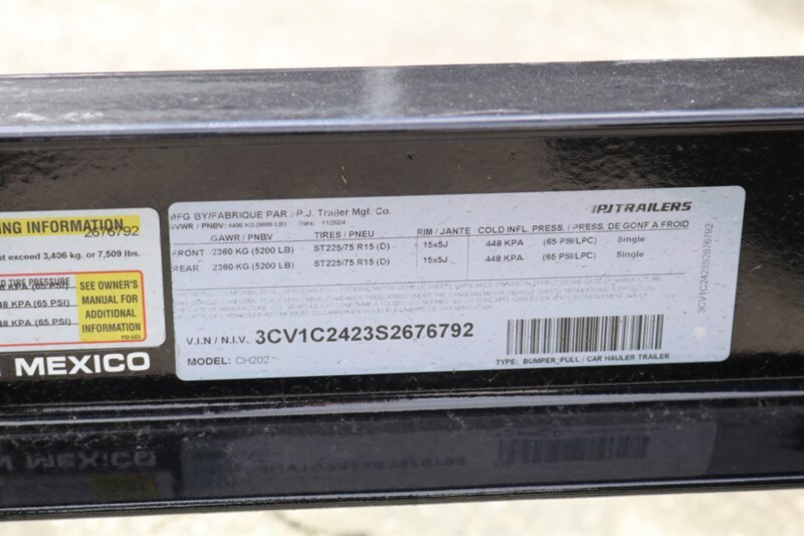 New 2025 PJ Trailers CH202 Carr Hauler