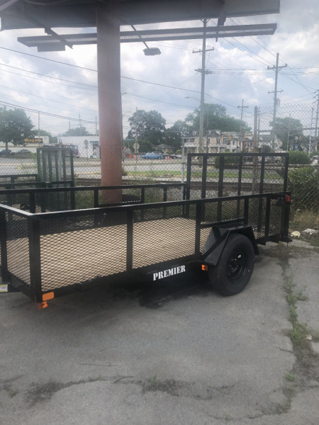 New 2026 Premier Trailers Inc. 6123K LE 24" EXPANDED METAL SIDES Utility Trailer