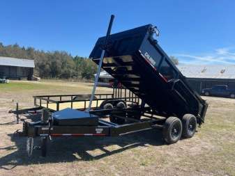 New 2025 Caliber Trailer Mfg 7x14x2 14K Dump Trailer