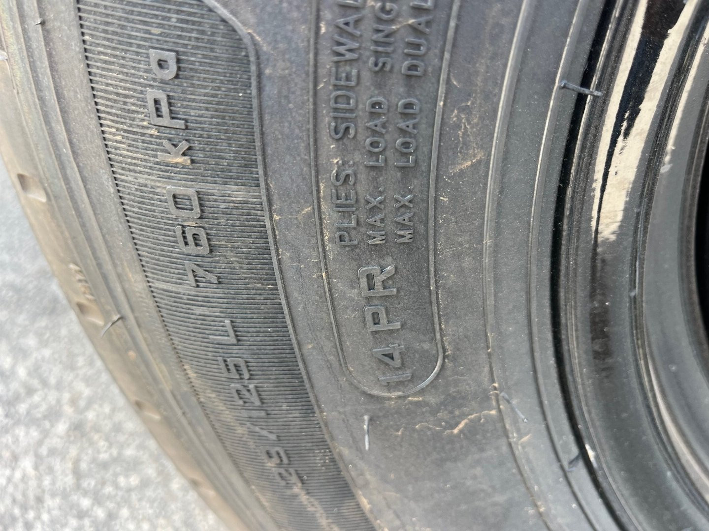 New 2025 Caliber Trailer Mfg 7x16x2 14K Dump Gray