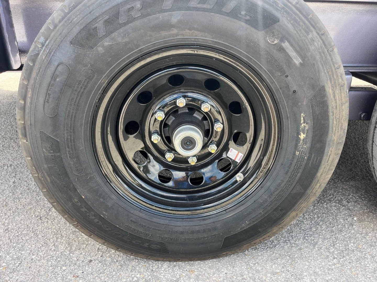 New 2025 Caliber Trailer Mfg 7x16x2 14K Dump Gray