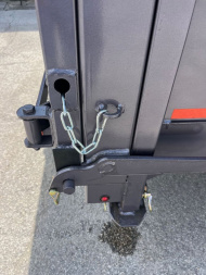 New 2025 Caliber Trailer Mfg 7x16x2 14K Dump Gray