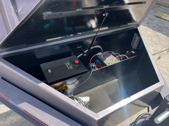 New 2025 Caliber Trailer Mfg 7x16x2 14K Dump Gray