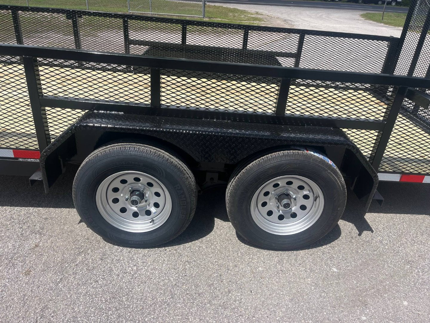 New 2025 Bush Trailer 7 x 16 7K Tandem High Side Utility Trailer