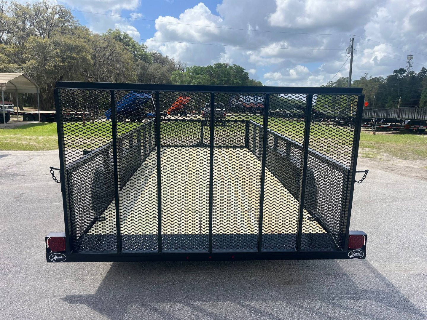 New 2025 Bush Trailer 7 x 16 7K Tandem High Side Utility Trailer