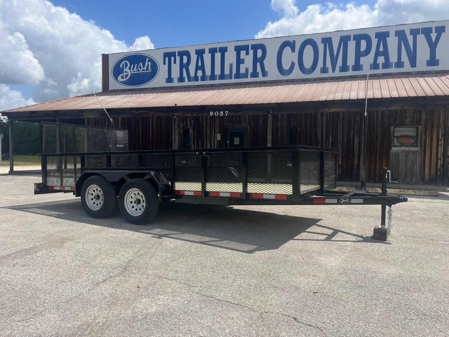 New 2025 Bush Trailer 7 x 16 7K Tandem High Side Utility Trailer