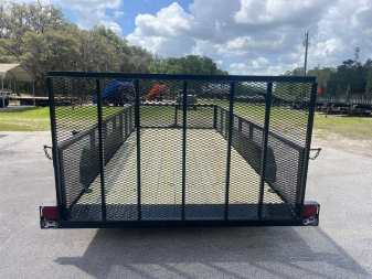 New 2025 Bush Trailer 7 x 16 7K Tandem High Side Utility Trailer