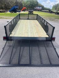 New 2025 Bush Trailer 7 x 16 7K Tandem High Side Utility Trailer