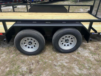 New 2025 Bush Trailer 7 x 16 7K Tandem Utility Trailer