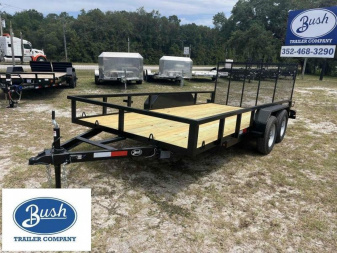 New 2025 Bush Trailer 7 x 16 7K Tandem Utility Trailer