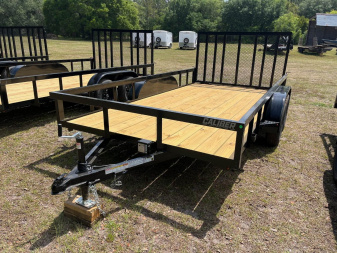 New 2025 Caliber Trailer Mfg 7 x 14 7K Tandem Utility Trailer