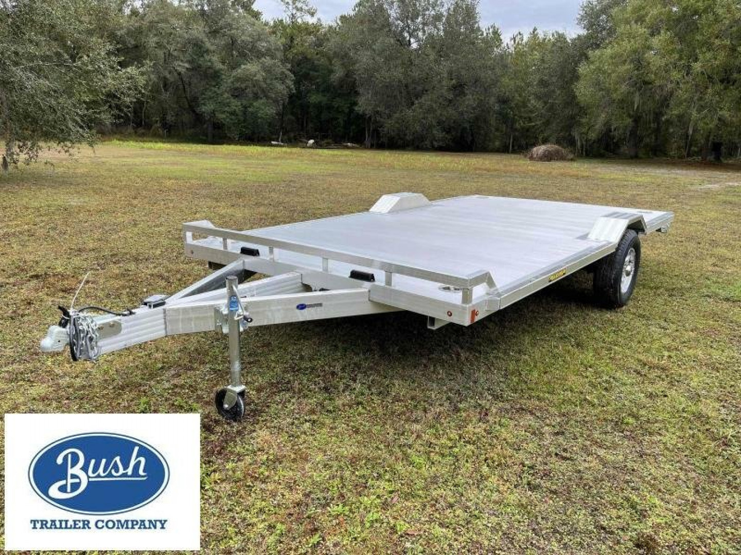 New 2024 Aluma 15' Wide Body Single Axle ATV Trailer Car Hauler