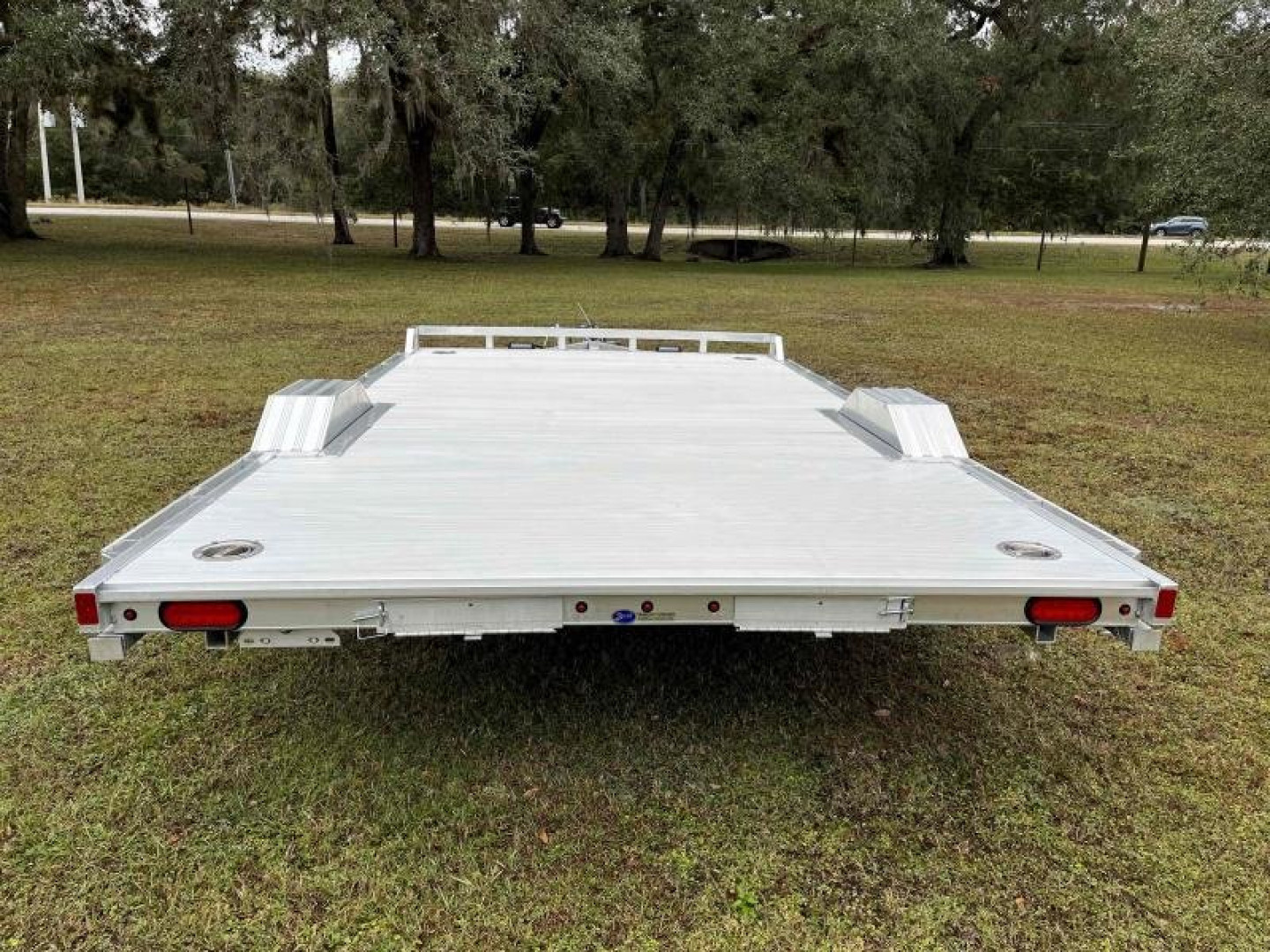 New 2024 Aluma 15' Wide Body Single Axle ATV Trailer Car Hauler