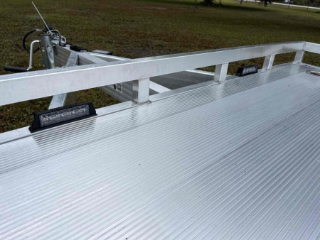 New 2024 Aluma 15' Wide Body Single Axle ATV Trailer Car Hauler