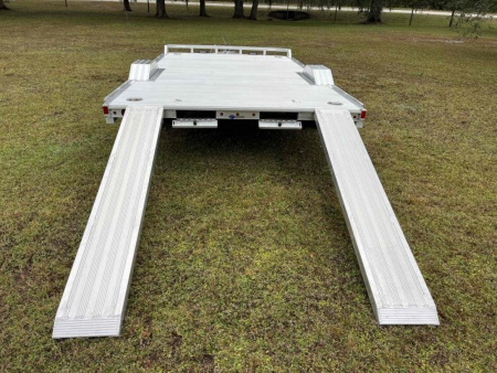 New 2024 Aluma 15' Wide Body Single Axle ATV Trailer Car Hauler