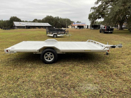 New 2024 Aluma 15' Wide Body Single Axle ATV Trailer Car Hauler