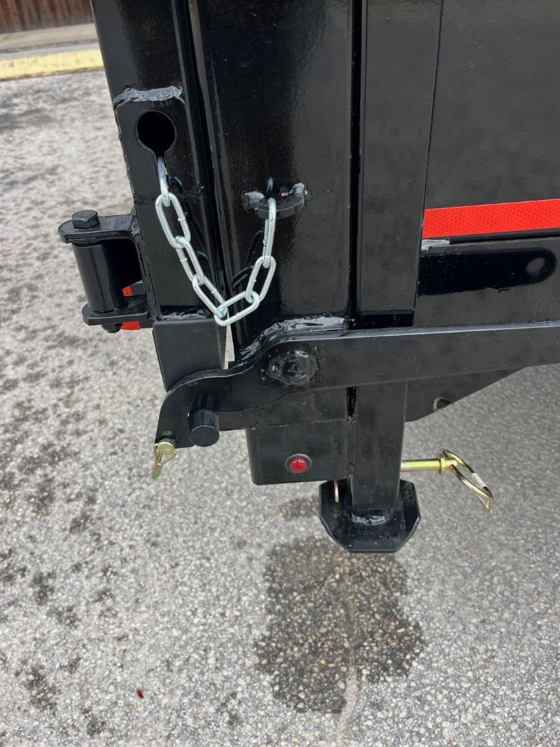 New 2025 Caliber Trailer Mfg 7x14x4 14K Tandem Dump Black