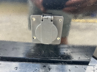 New 2025 Caliber Trailer Mfg 7x14x4 14K Tandem Dump Black