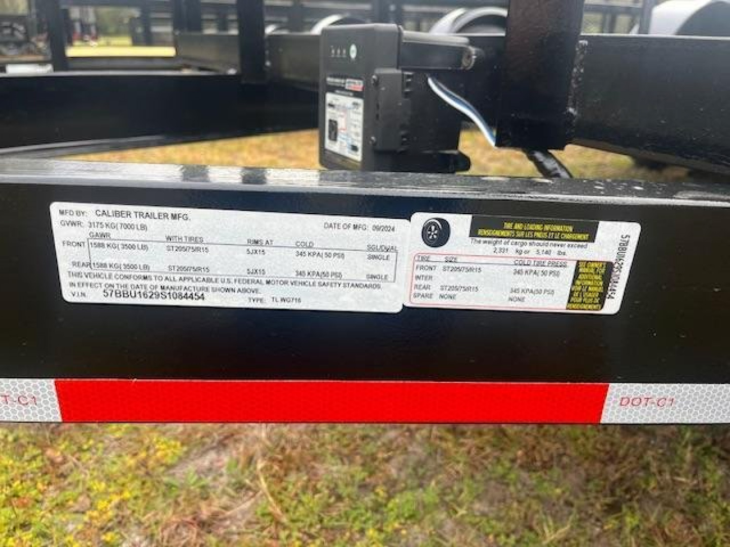 New 2025 Caliber Trailer Mfg 7 x 16 Tandem Utility Trailer