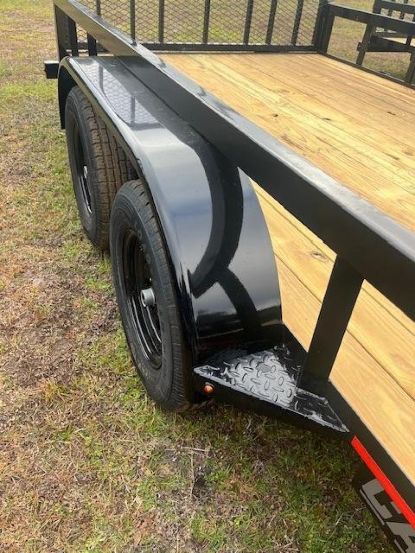 New 2025 Caliber Trailer Mfg 7 x 16 Tandem Utility Trailer