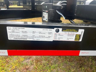 New 2025 Caliber Trailer Mfg 7 x 16 Tandem Utility Trailer