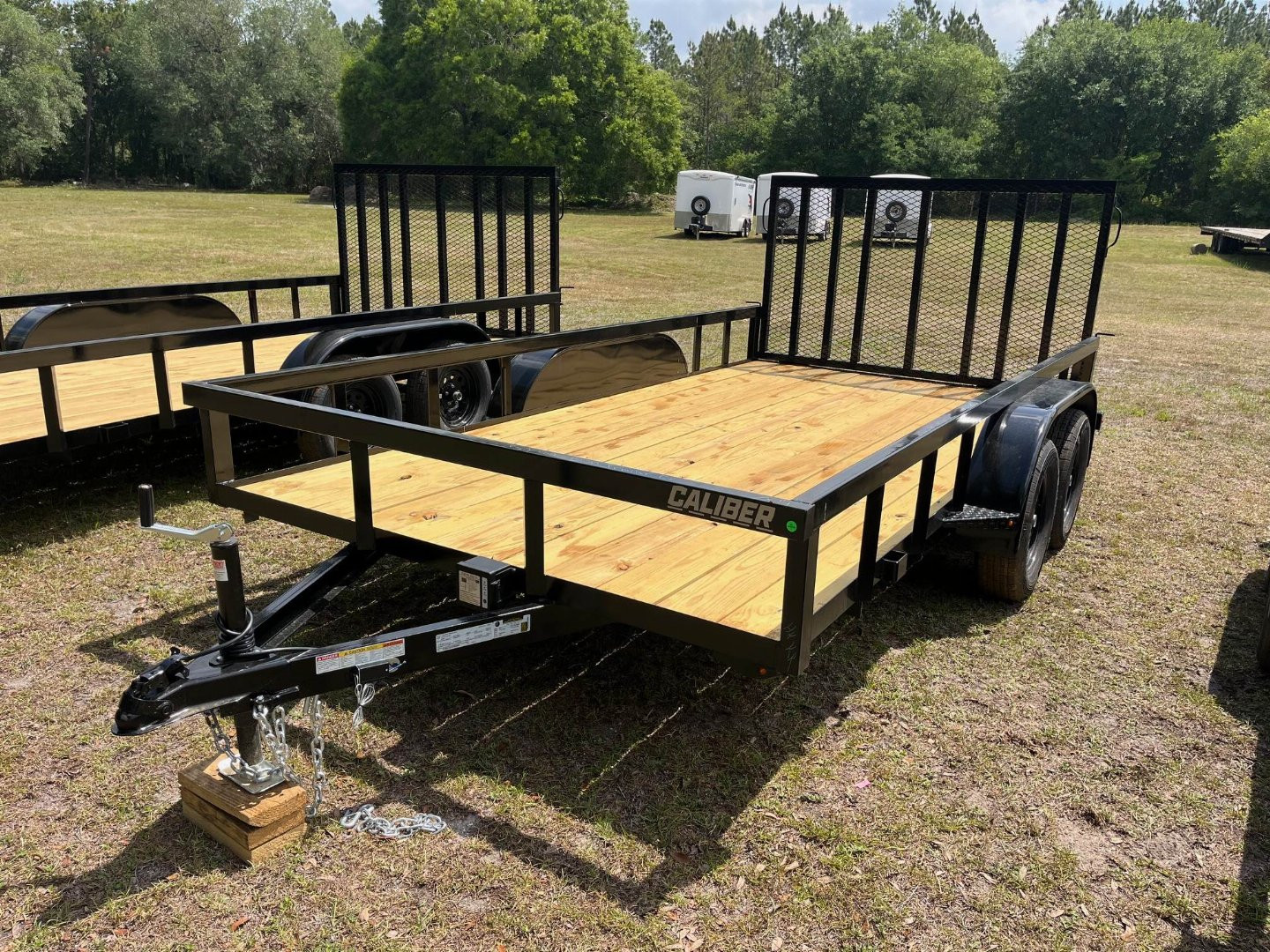 New 2025 Caliber Trailer Mfg 7 x 14 7K Tandem Utility Trailer