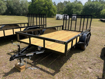 New 2025 Caliber Trailer Mfg 7 x 14 7K Tandem Utility Trailer