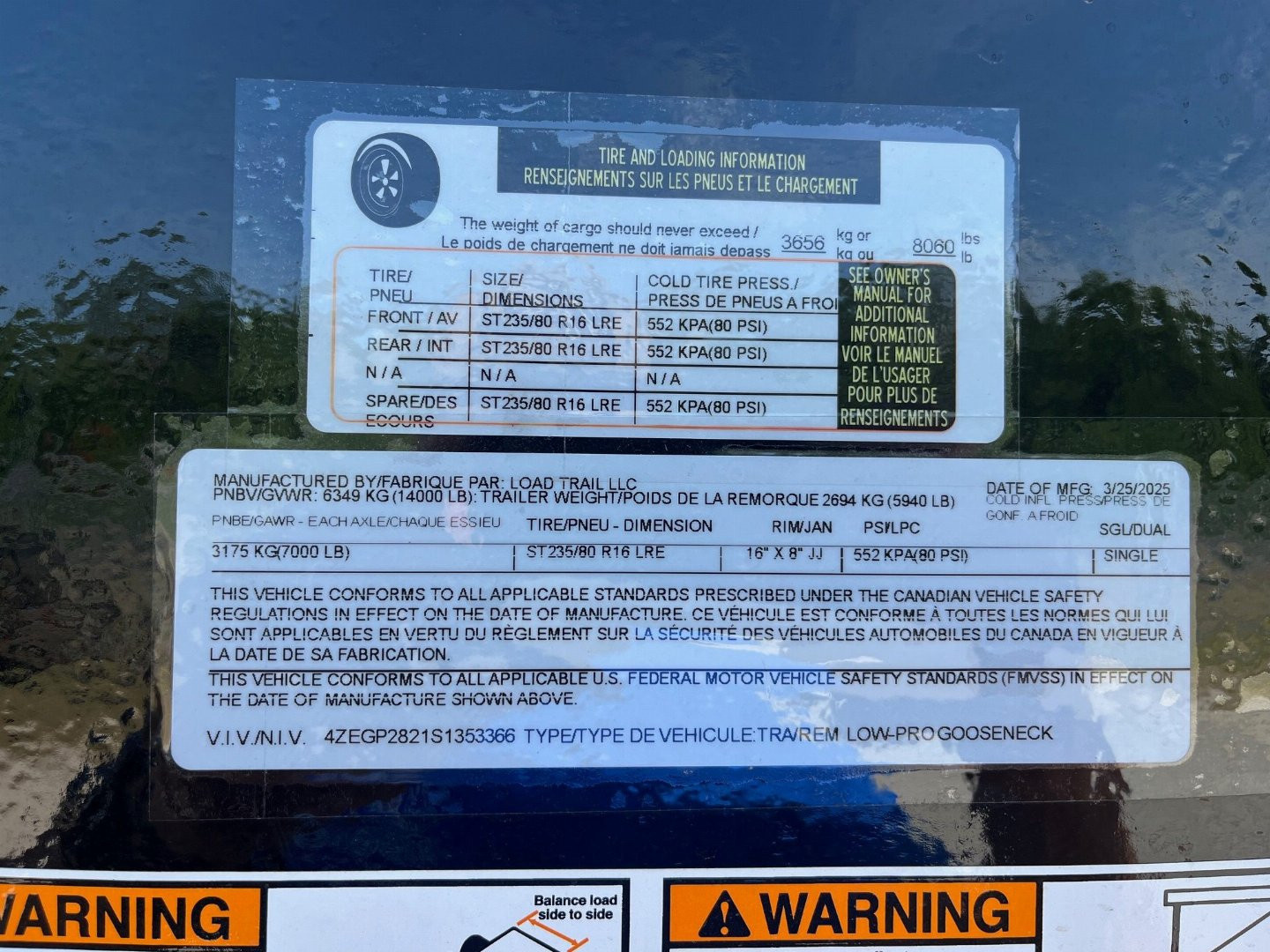 New 2025 Load Trail 102 x 28 14k Gooseneck W/ Max Ramps
