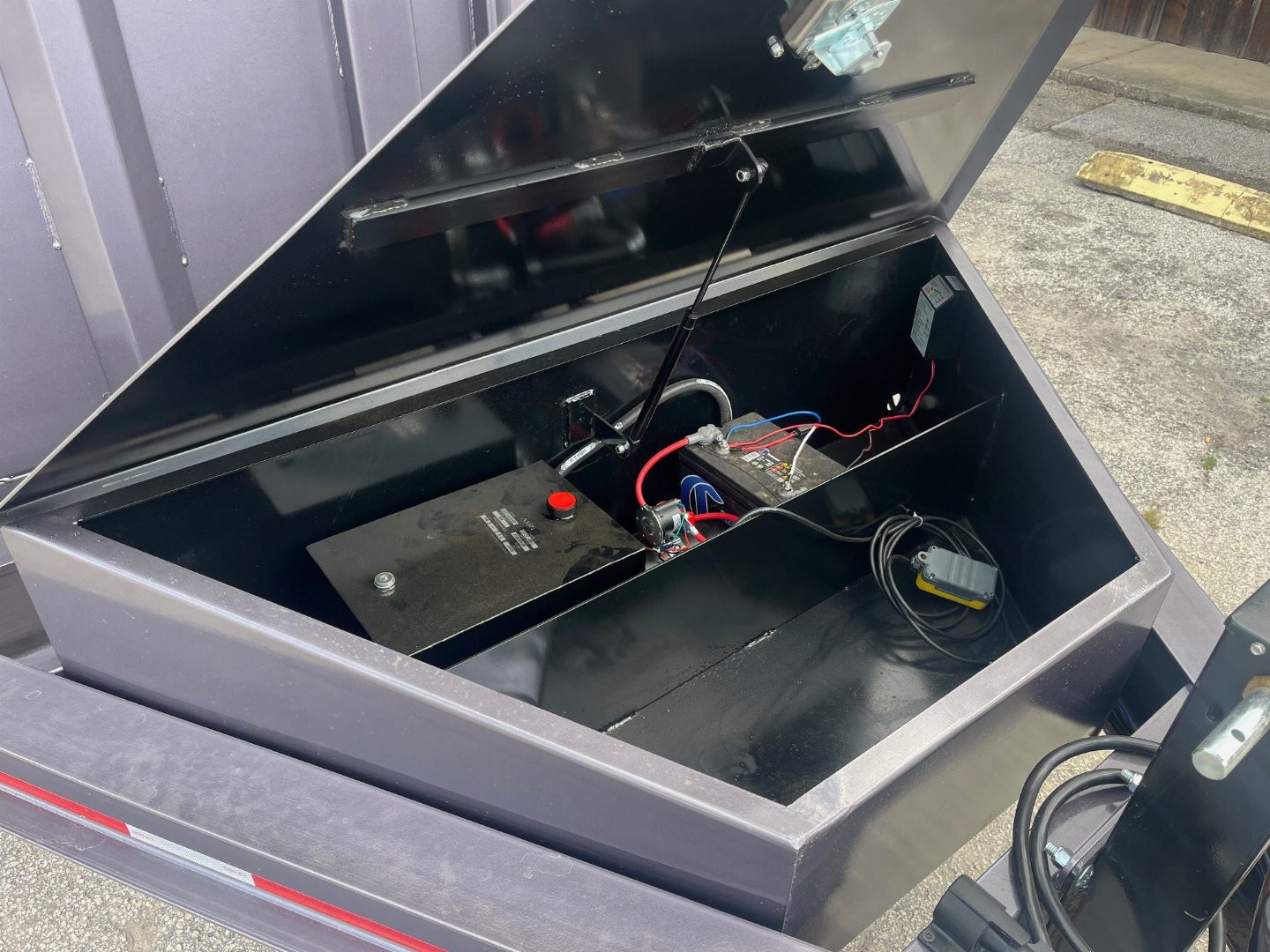 New 2025 Caliber Trailer Mfg 7x14x4 Caliber Trailer Mfg 14K Tandem Dump Gray Dump Trailer