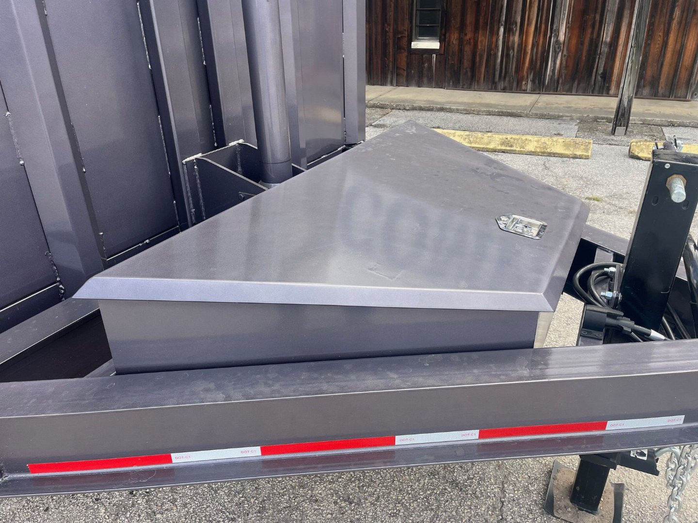 New 2025 Caliber Trailer Mfg 7x14x4 Caliber Trailer Mfg 14K Tandem Dump Gray Dump Trailer