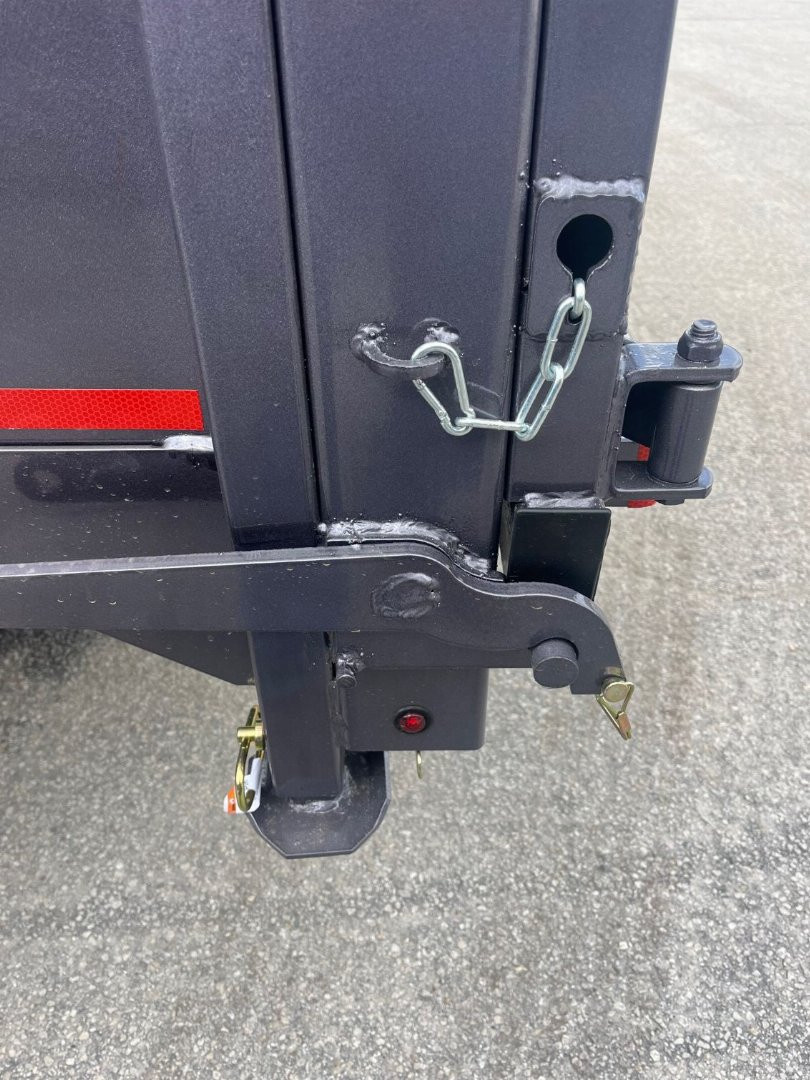 New 2025 Caliber Trailer Mfg 7x14x4 Caliber Trailer Mfg 14K Tandem Dump Gray Dump Trailer