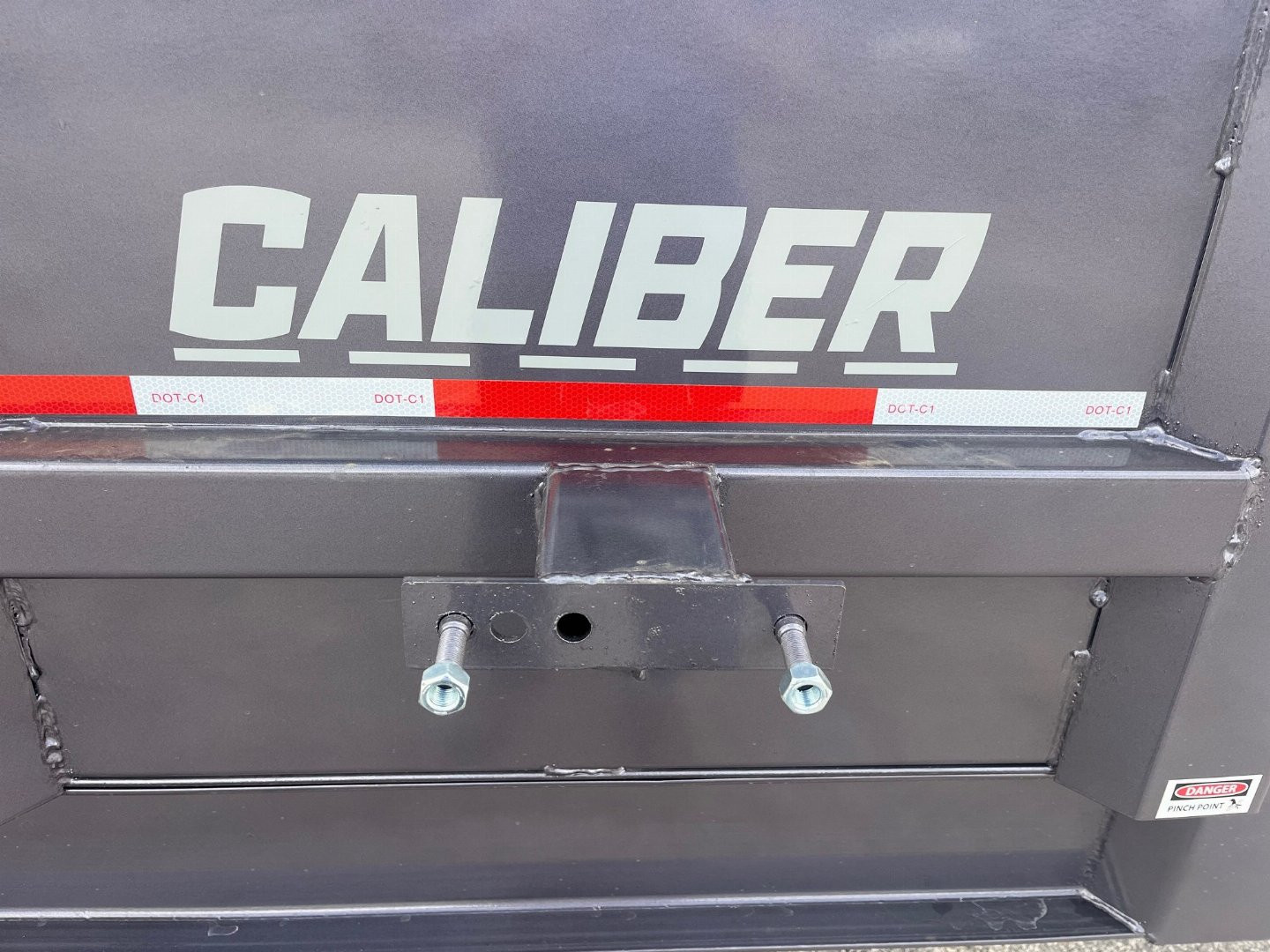New 2025 Caliber Trailer Mfg 7x14x4 Caliber Trailer Mfg 14K Tandem Dump Gray Dump Trailer