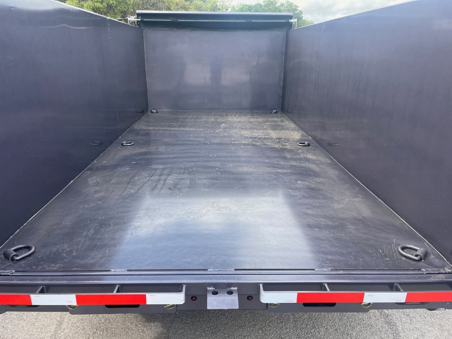 New 2025 Caliber Trailer Mfg 7x14x4 Caliber Trailer Mfg 14K Tandem Dump Gray Dump Trailer