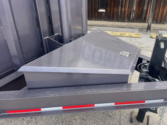 New 2025 Caliber Trailer Mfg 7x14x4 Caliber Trailer Mfg 14K Tandem Dump Gray Dump Trailer