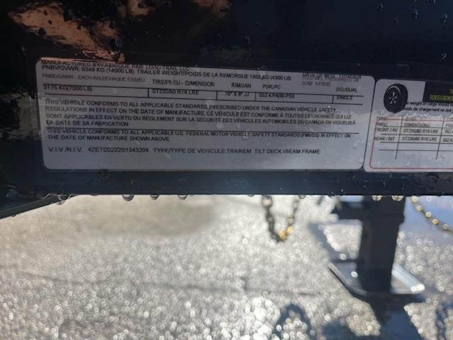 New 2025 Load Trail 83 X 22 Tilt-N-Go Tandem Axle I-Beam Frame