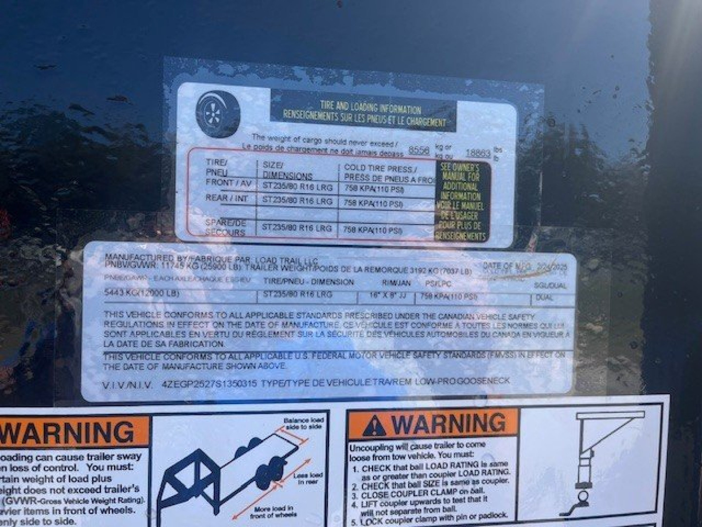 New 2025 Load Trail 102 X 25 25K Equipment Trailer