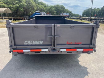 New 2025 Caliber Trailer Mfg 7x14x2 14K Dump Gray