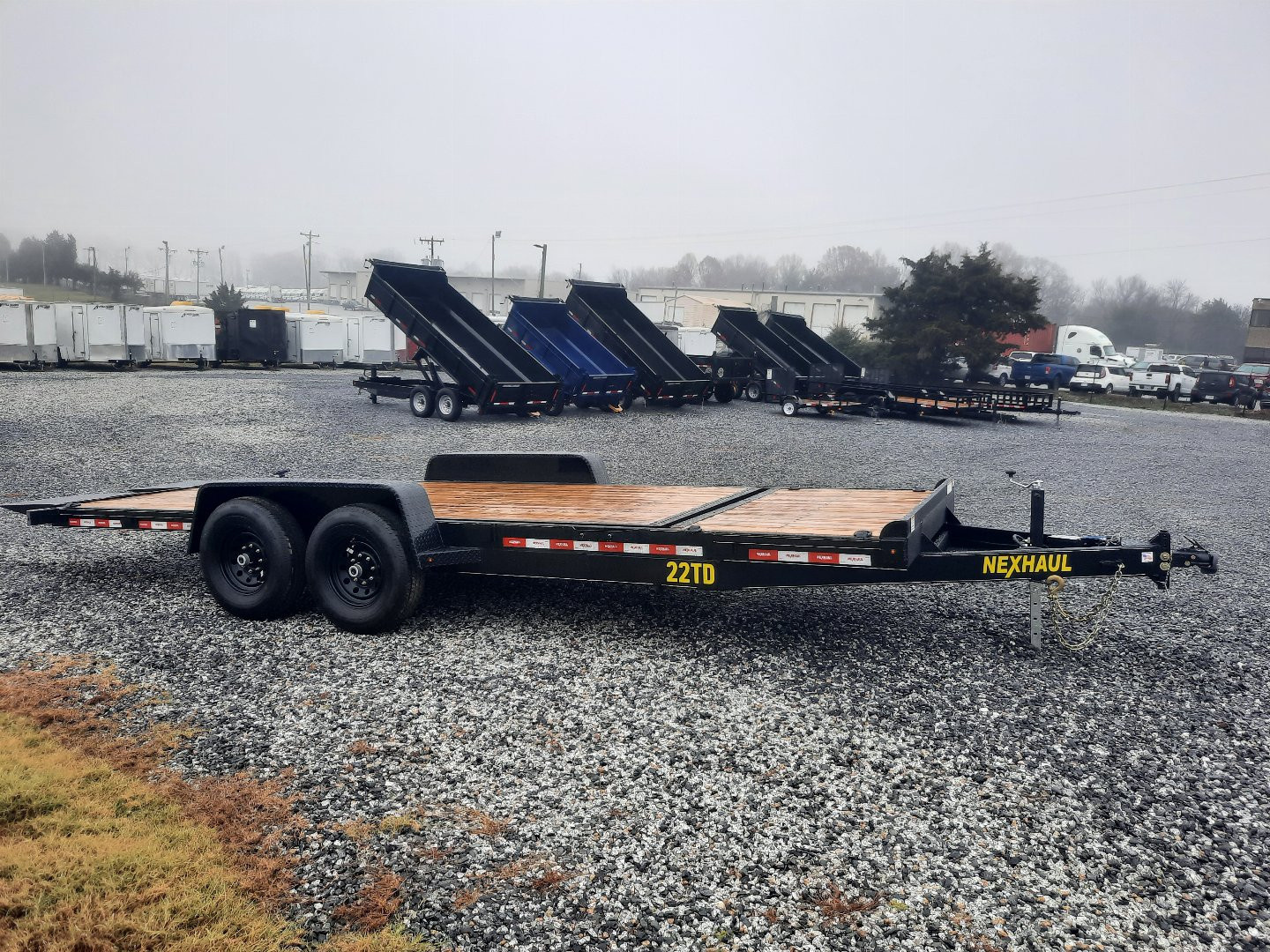 New 2025 NEXHAUL 7X22 Tilt Deck 15K Equipment Trailer