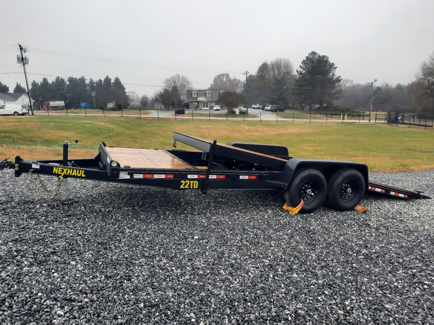 New 2025 NEXHAUL 7X22 Tilt Deck 15K Equipment Trailer